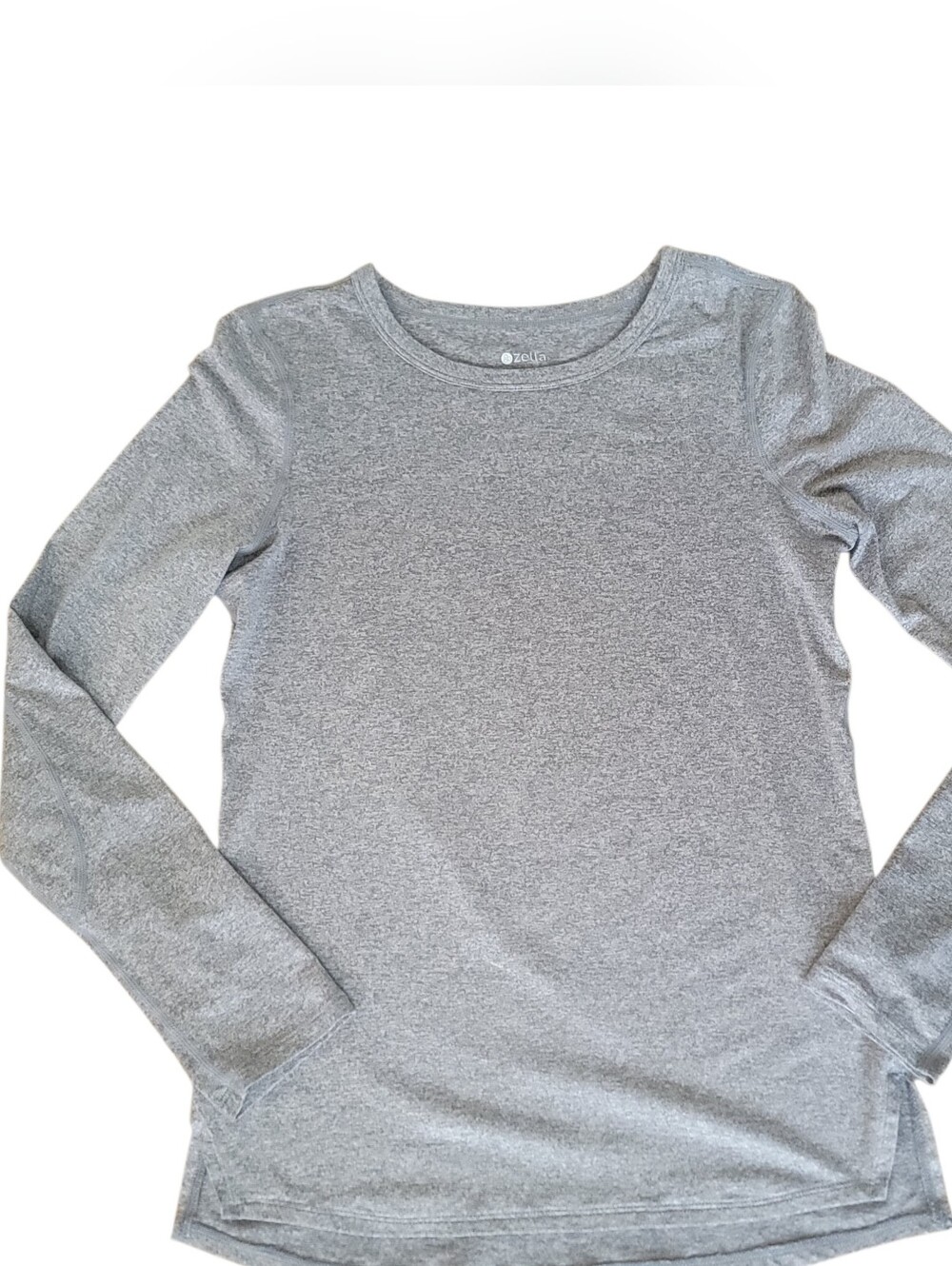 Zella Women's XS Grey Heather Performance Long Sleeve Top Gym Activewear Capsule